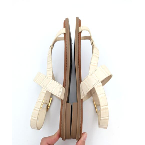 Franco Sarto Gabby Slingback Flat Sandals Ivory Women's Size US10M EU41 - Picture 6 of 11